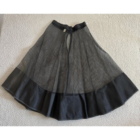 Vintage Hoops My 1950s Fishnet Skirt Black Petticoat Goth Vampire - Picture 1 of 8